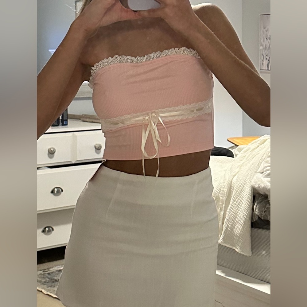 Pink tube top